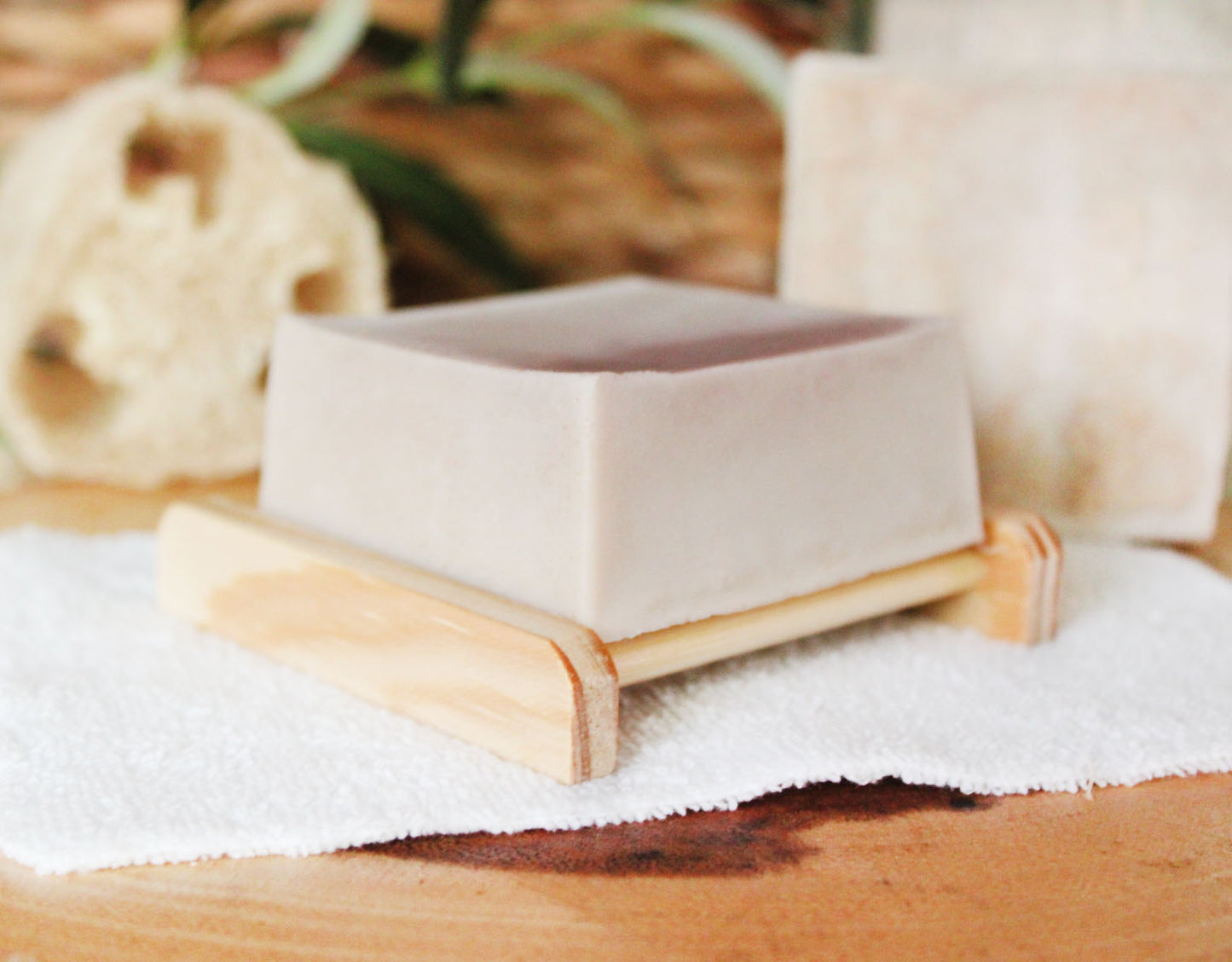 Sandalwood Patchouli Loofah Soap with Goat Milk - 5.5oz