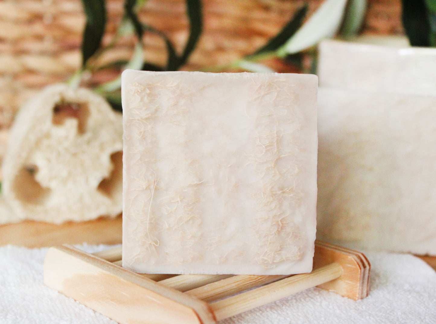 Sandalwood Patchouli Loofah Soap with Goat Milk - 5.5oz