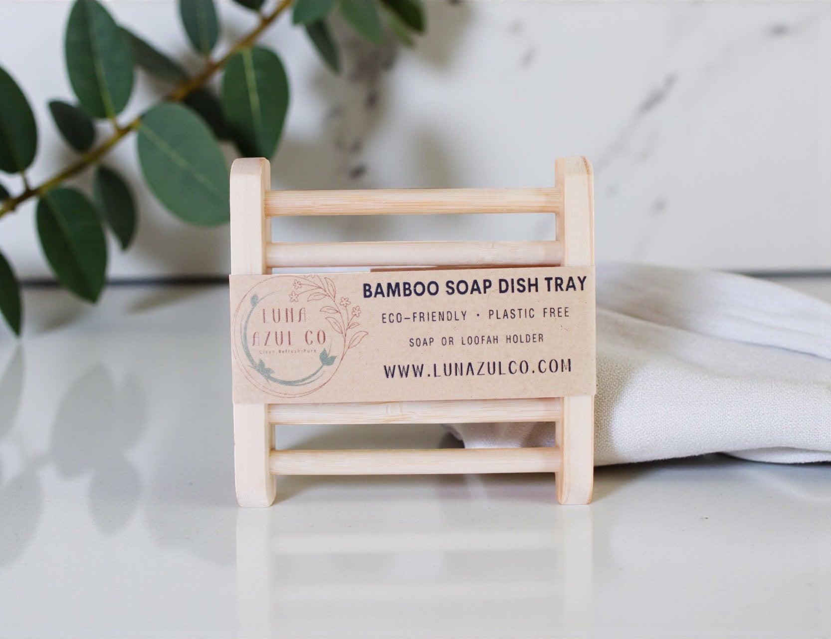 Bamboo Soap Dish Tray - Small