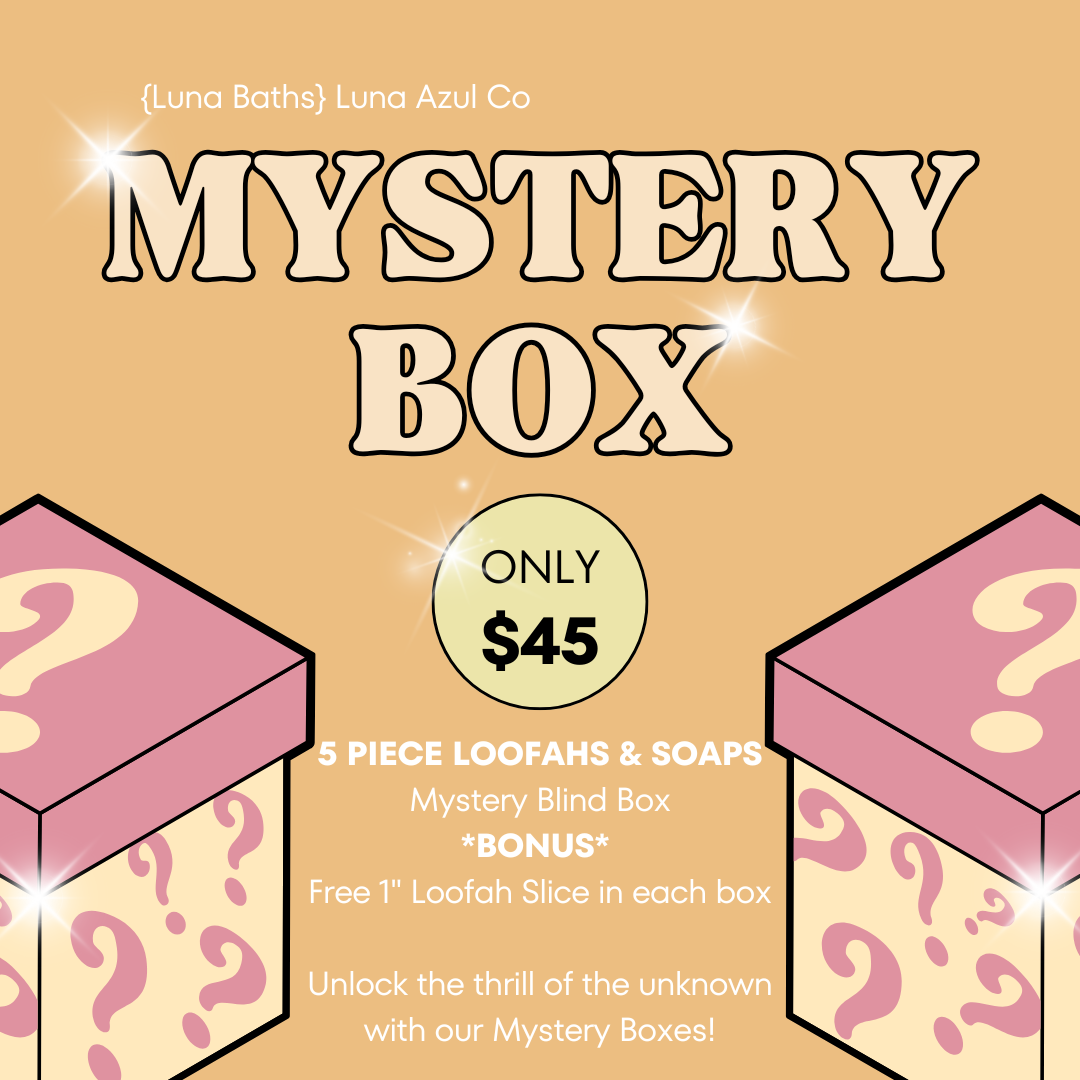 5 Piece Loofah Sponges, Loofah Soaps, Or Sea Sponges Mystery Blind Box | *BONUS* Free Gift