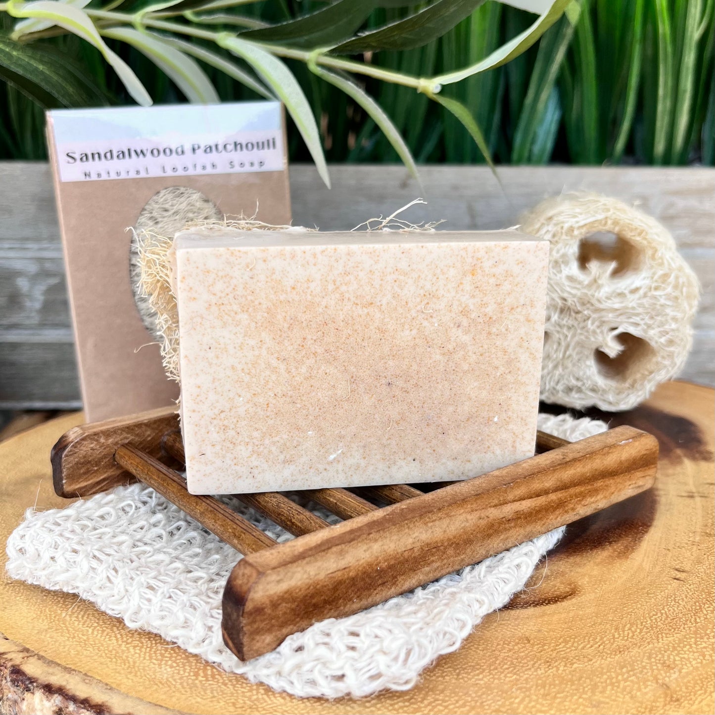 Sandalwood Patchouli Loofah Soap Bar