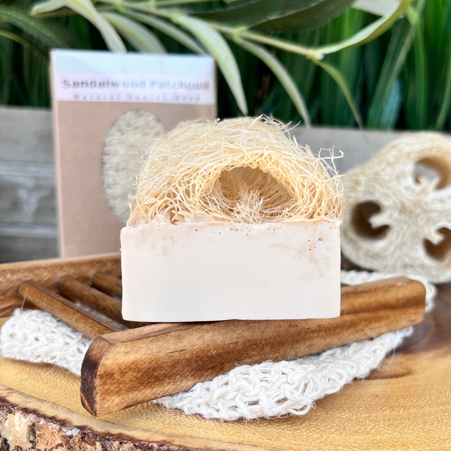 Sandalwood Patchouli Loofah Soap Bar