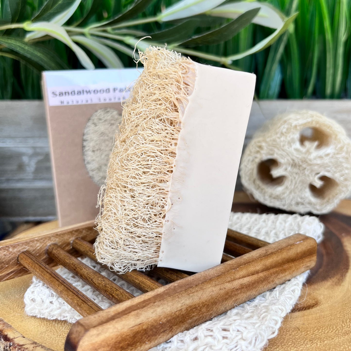 Sandalwood Patchouli Loofah Soap Bar