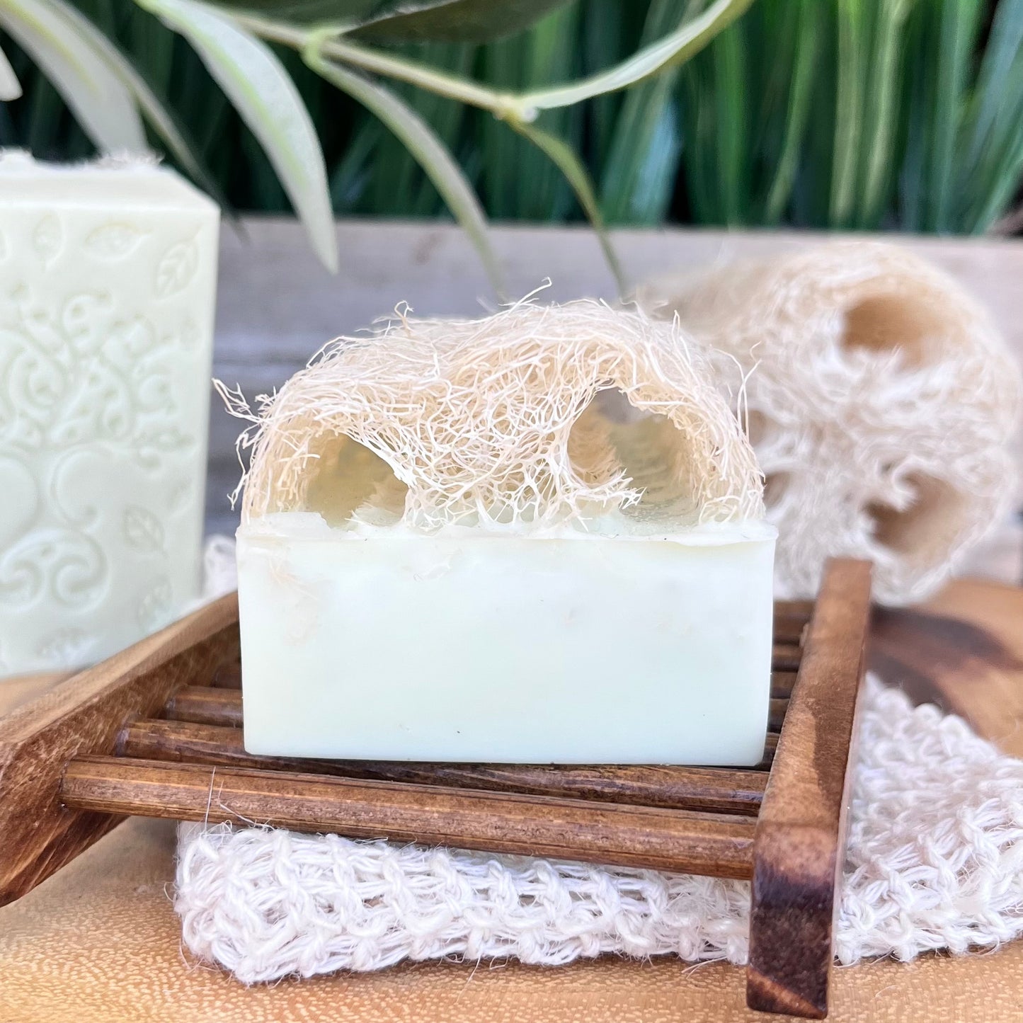 Lemongrass Green Tea Shea Butter Loofah Soap Bar