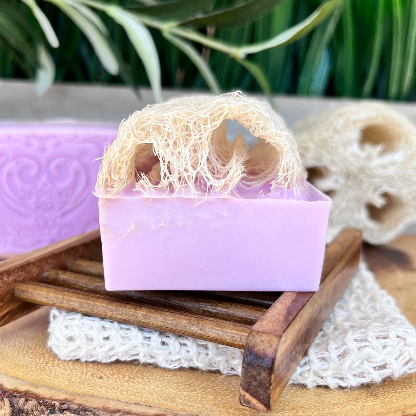 Berry Vanilla Shea Butter Loofah Soap Bar