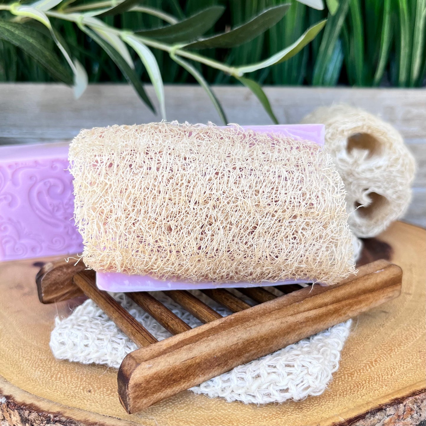 Berry Vanilla Shea Butter Loofah Soap Bar