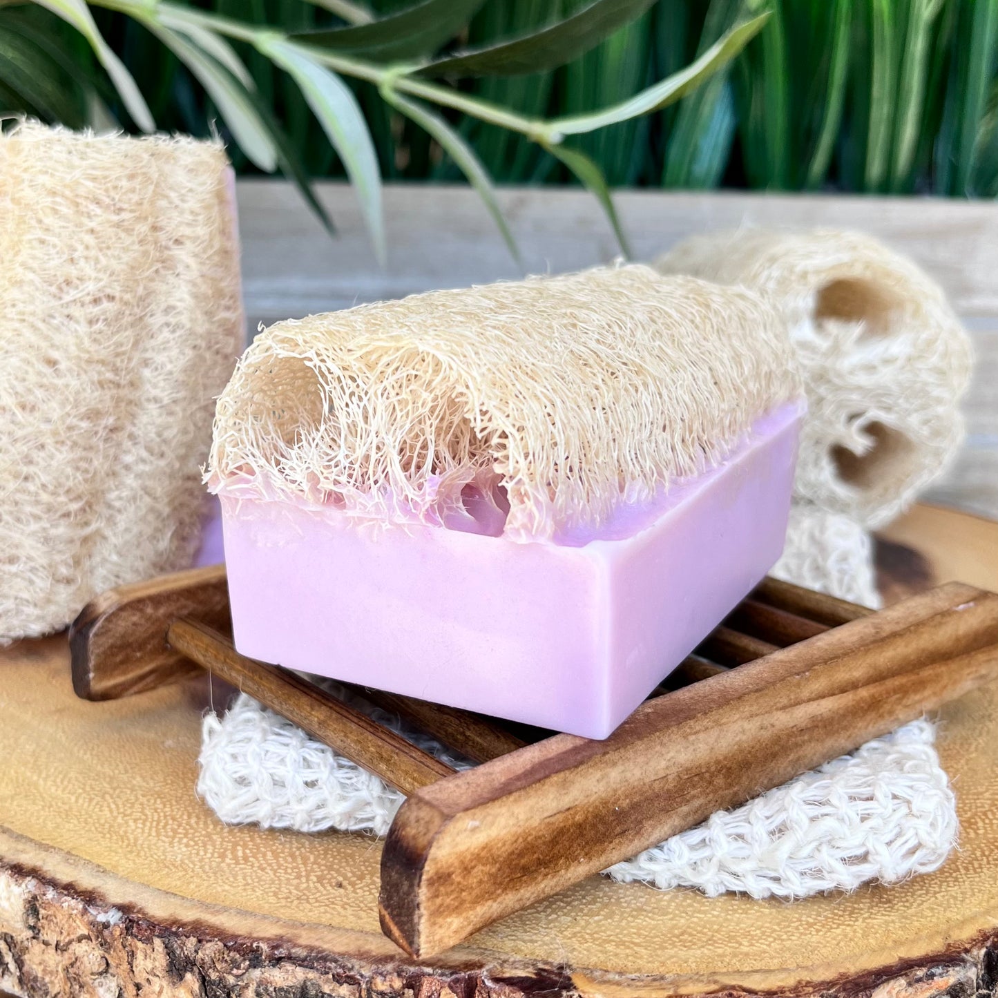 Berry Vanilla Shea Butter Loofah Soap Bar