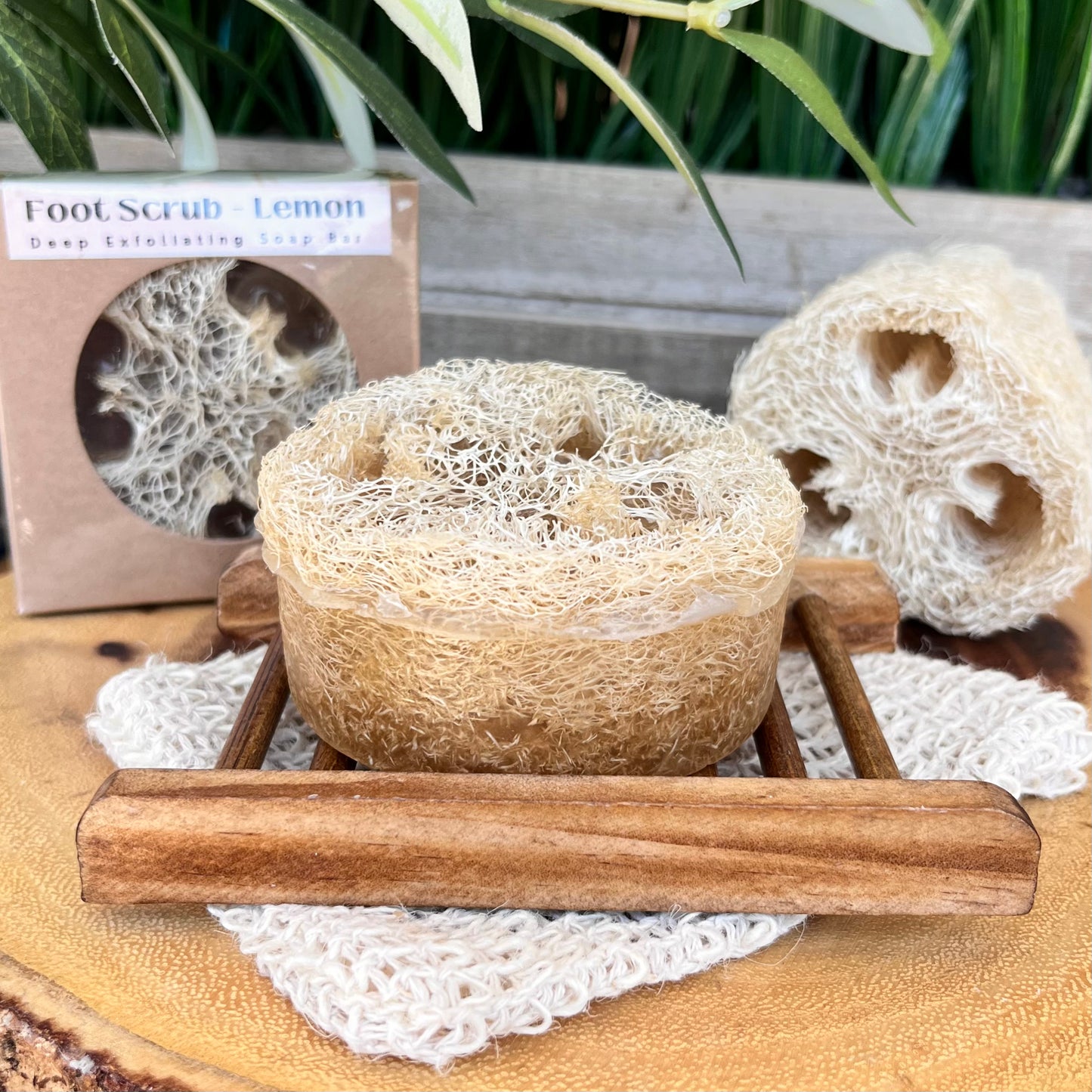 Foot Scrub Loofah Soap Bar | Deep Exfoliation