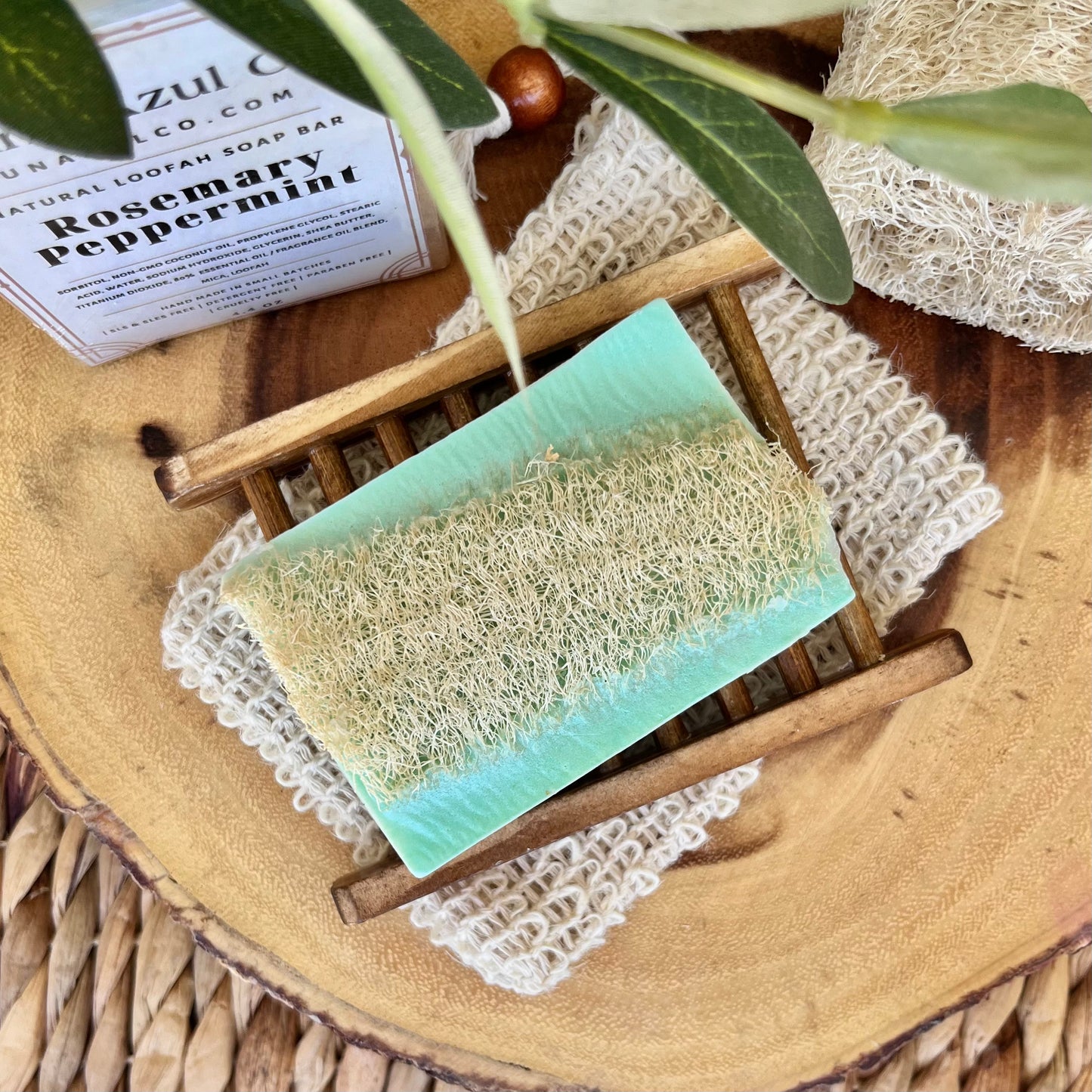 Rosemary Peppermint Loofah Soap Bar