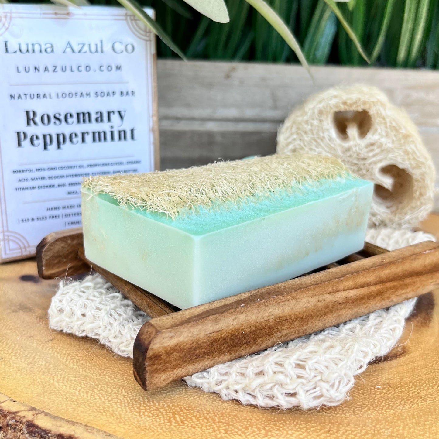 Rosemary Peppermint Loofah Soap Bar