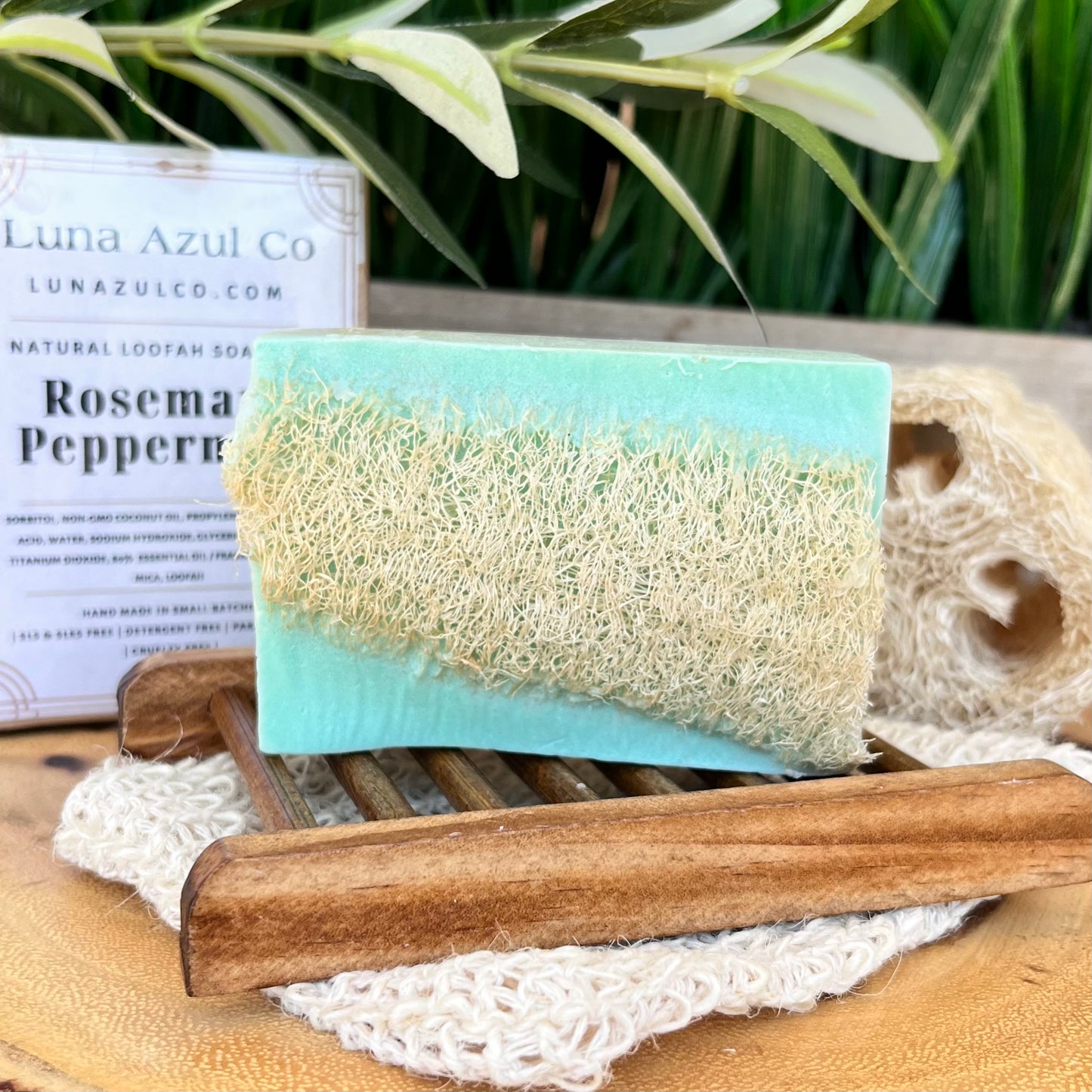 Rosemary Peppermint Loofah Soap Bar