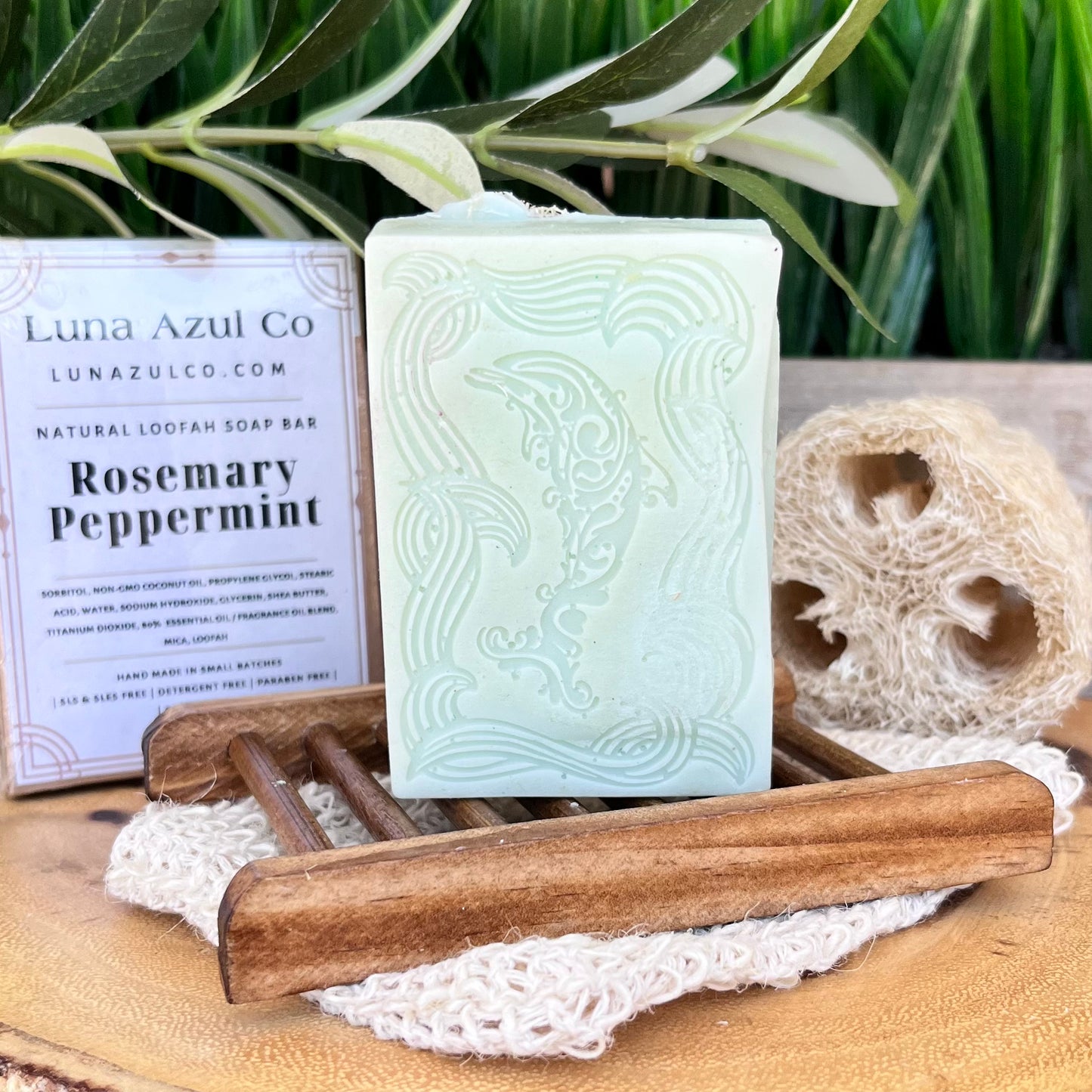 Rosemary Peppermint Loofah Soap Bar