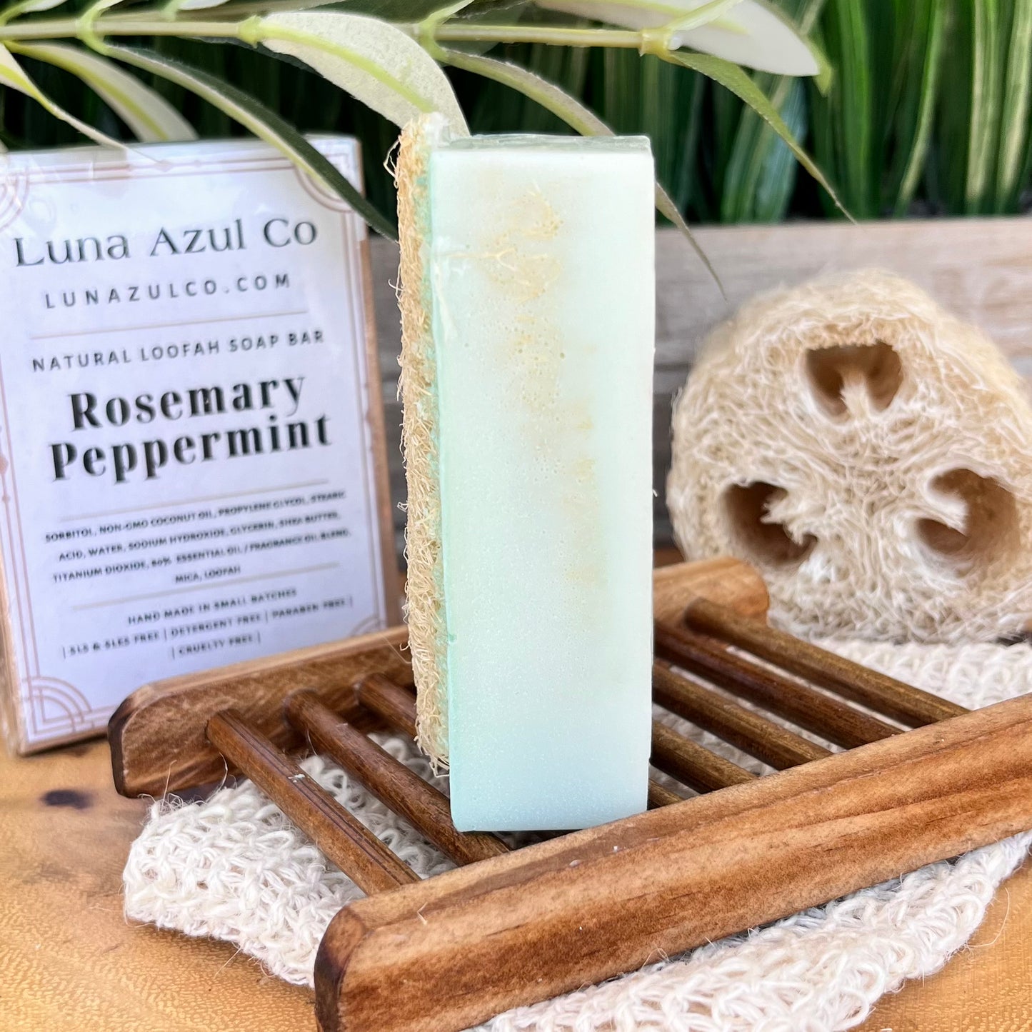 Rosemary Peppermint Loofah Soap Bar