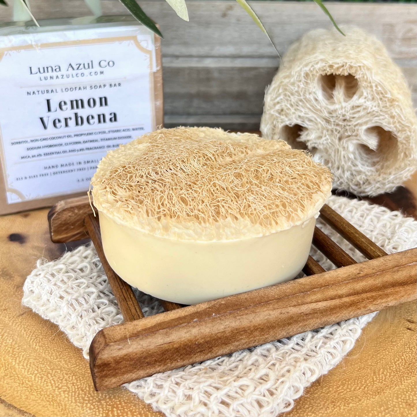 Lemon Verbena Loofah Soap Bar