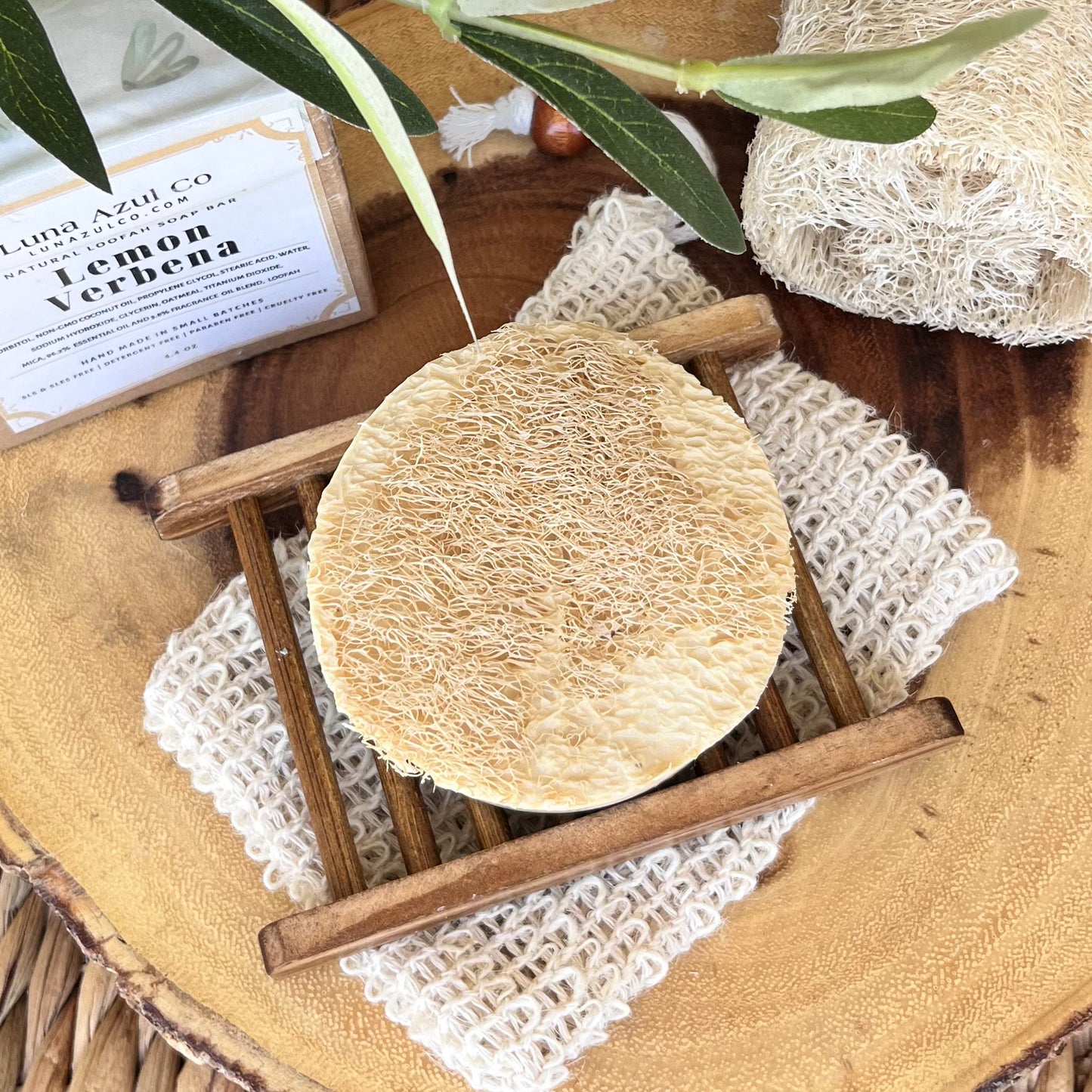 Lemon Verbena Loofah Soap Bar