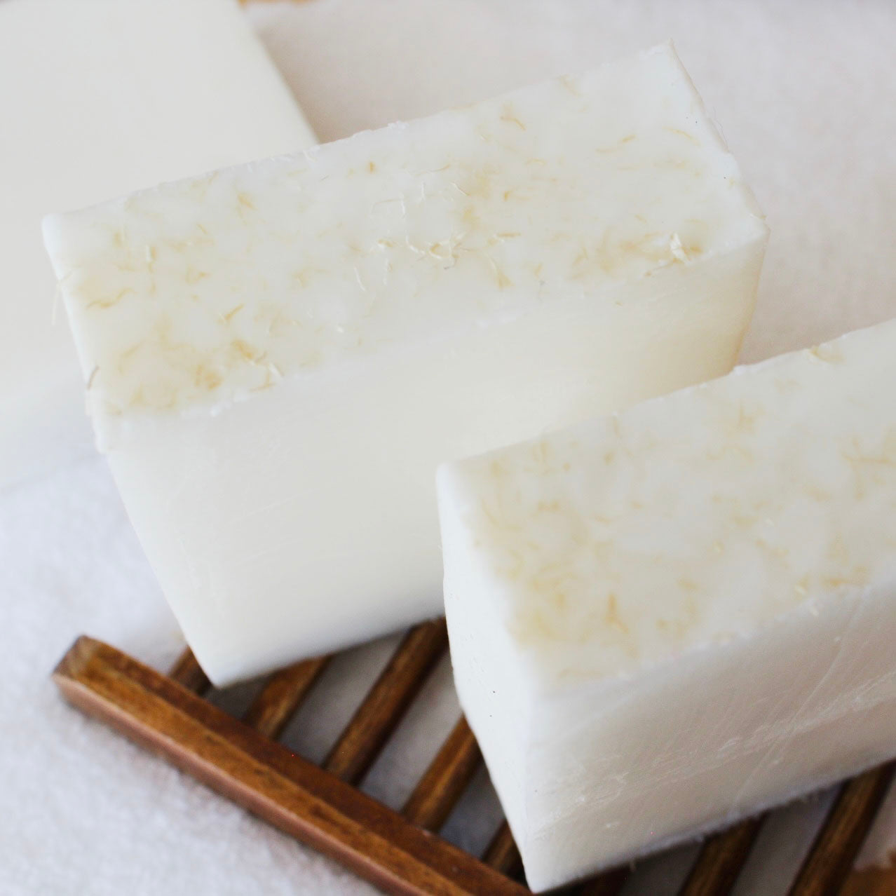 Goat Milk Fragrance Free Shredded Loofah Soap Bar