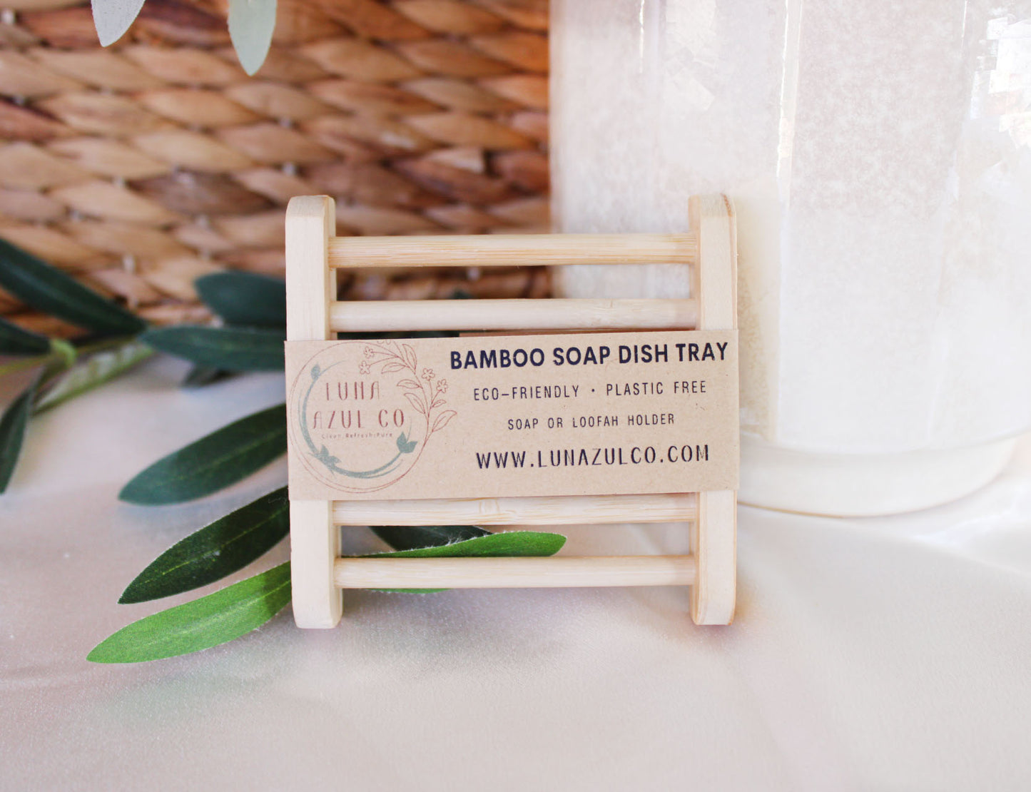 Bamboo Soap Dish Tray - Small