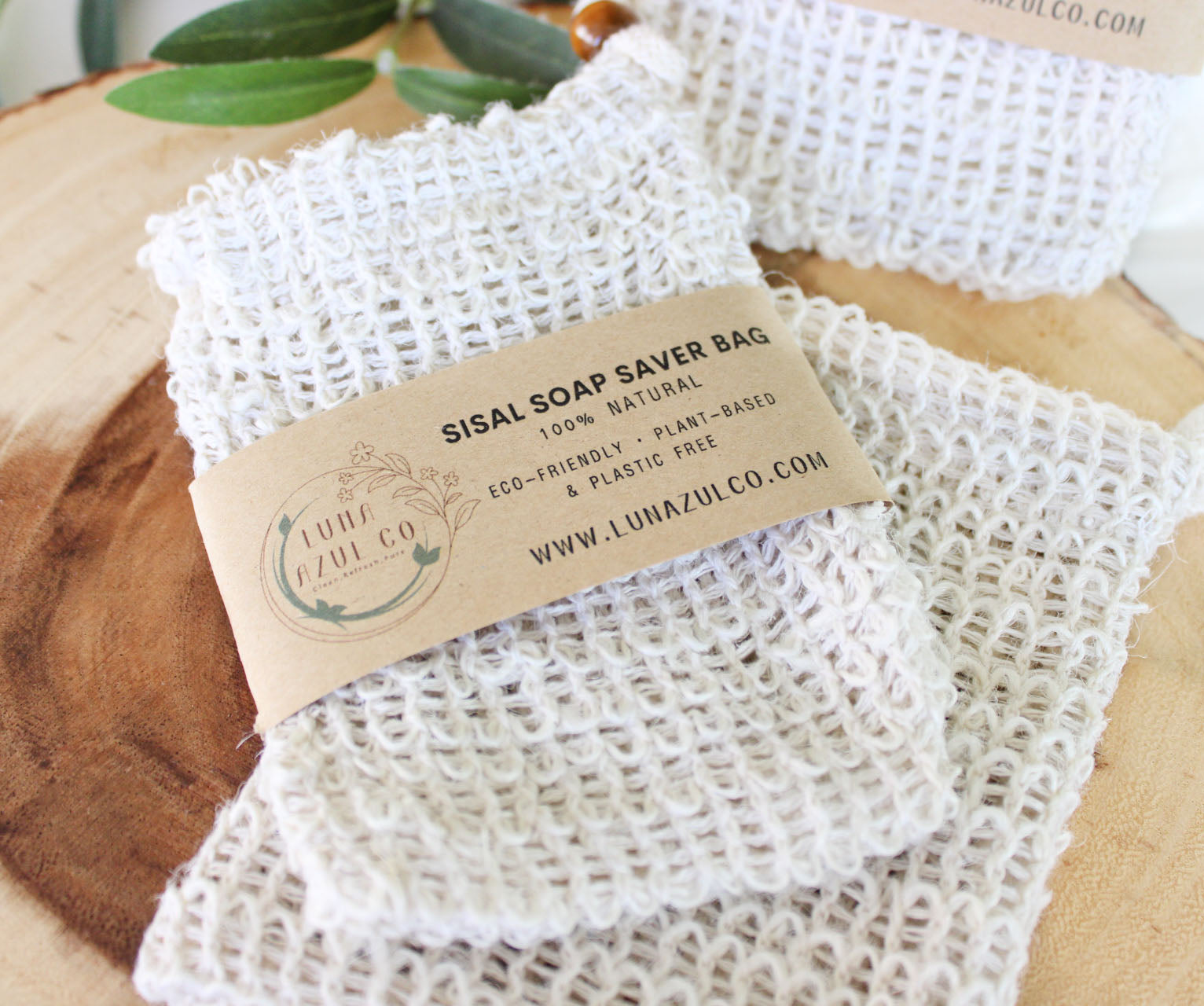 Sisal Soap Saver Pouch Bag