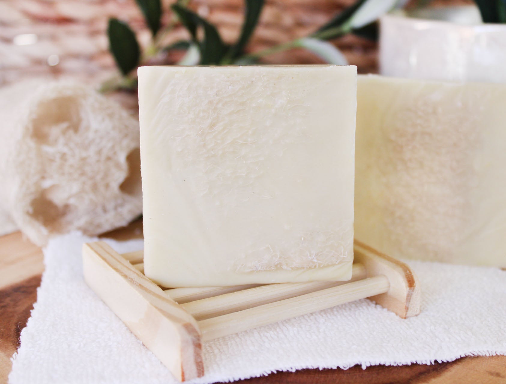 Lemon Verbena Loofah Soap with Goat Milk - 5.5oz