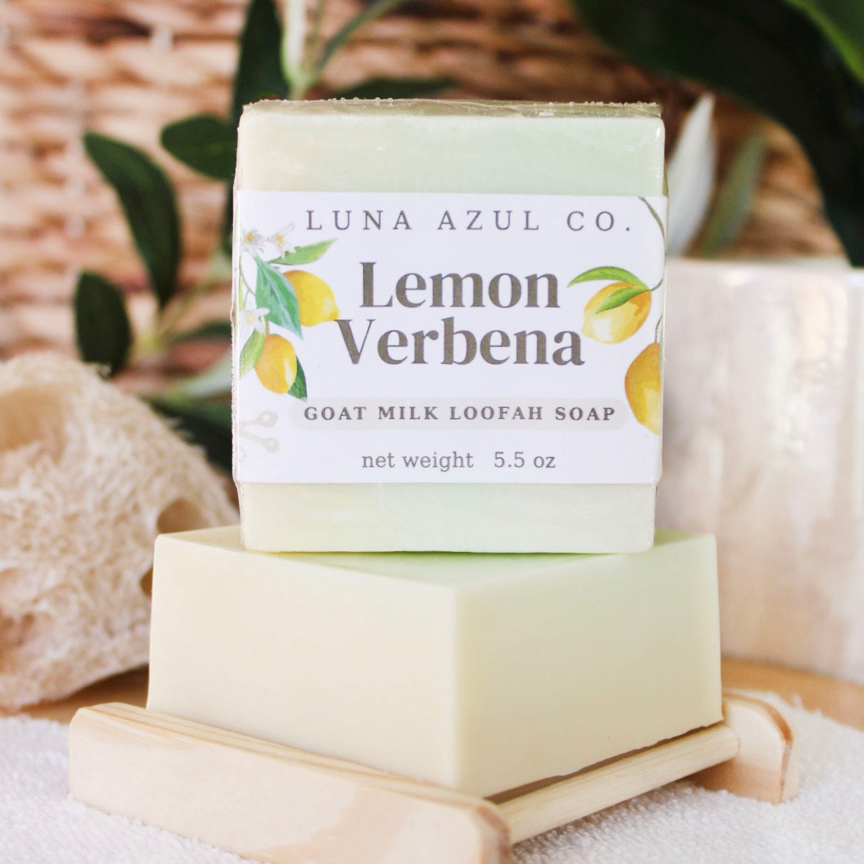 Lemon Verbena Loofah Soap with Goat Milk - 5.5oz