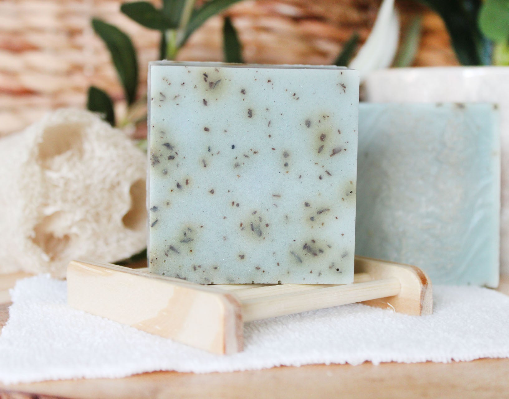 Rosemary Peppermint Loofah Soap with Shea Butter - 5.5oz