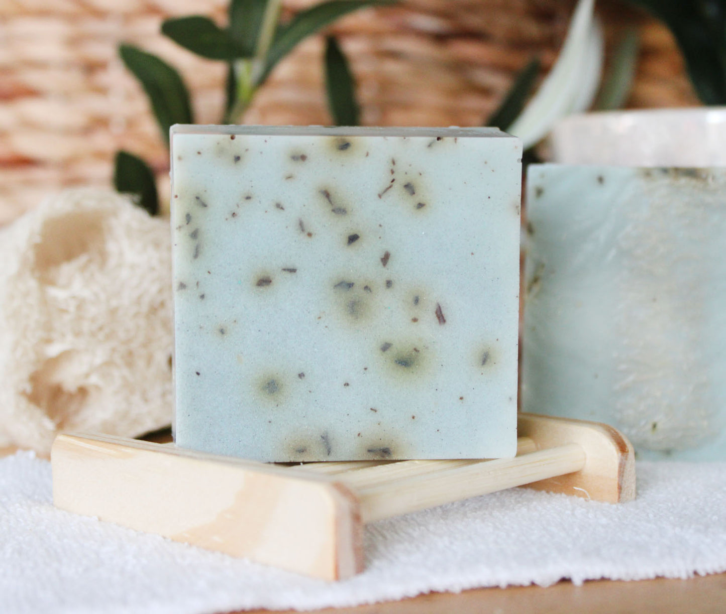 Rosemary Peppermint Loofah Soap with Shea Butter - 5.5oz