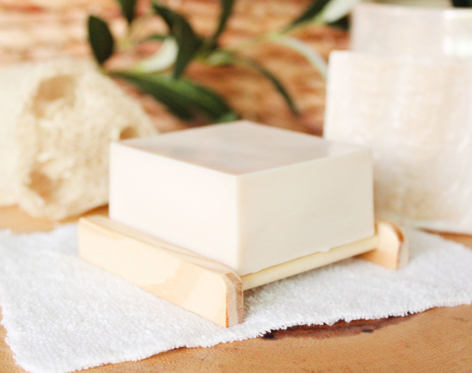 Coconut Shea Loofah Soap with Shea Butter - 5.5oz