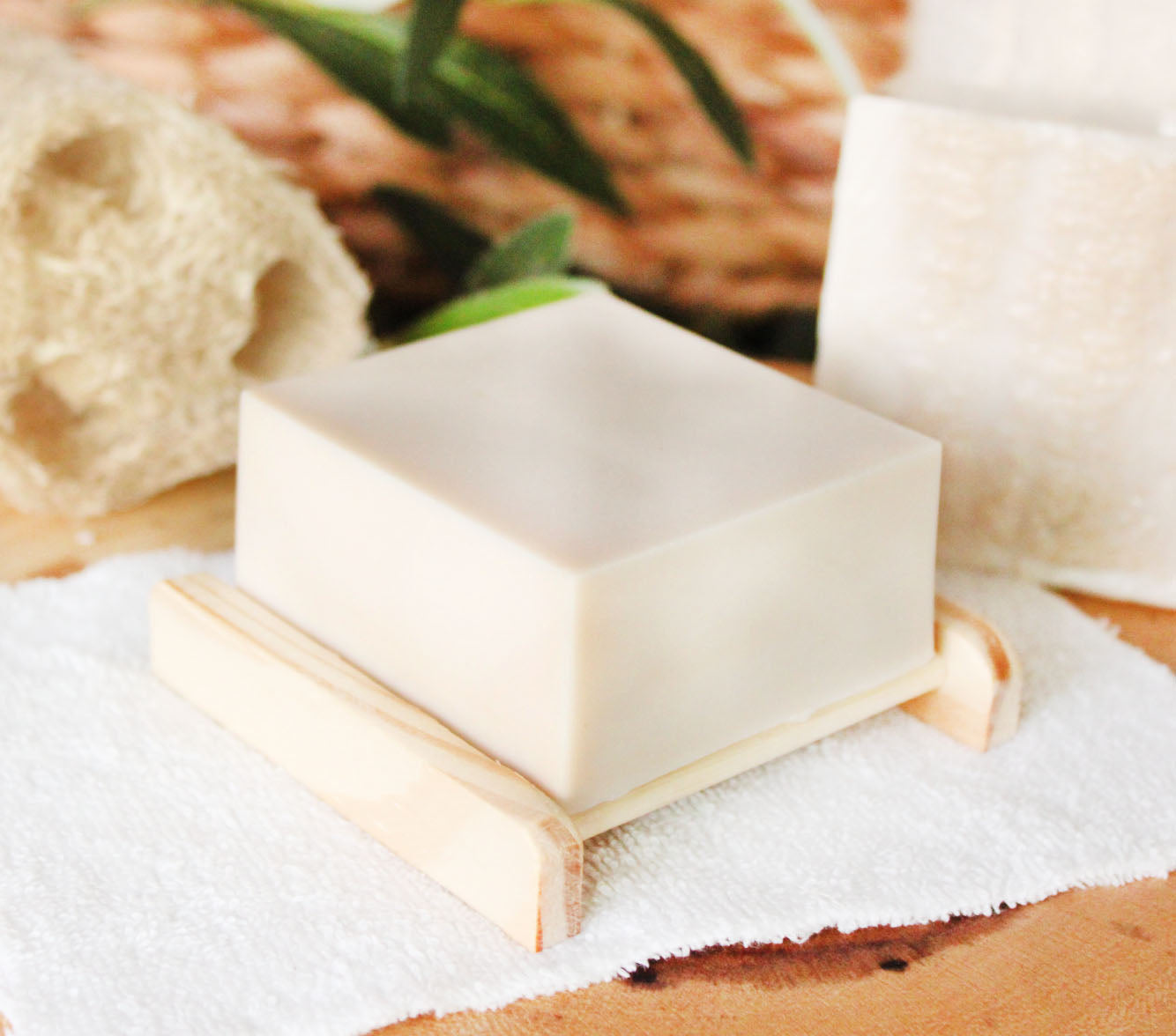 Coconut Shea Loofah Soap with Shea Butter - 5.5oz