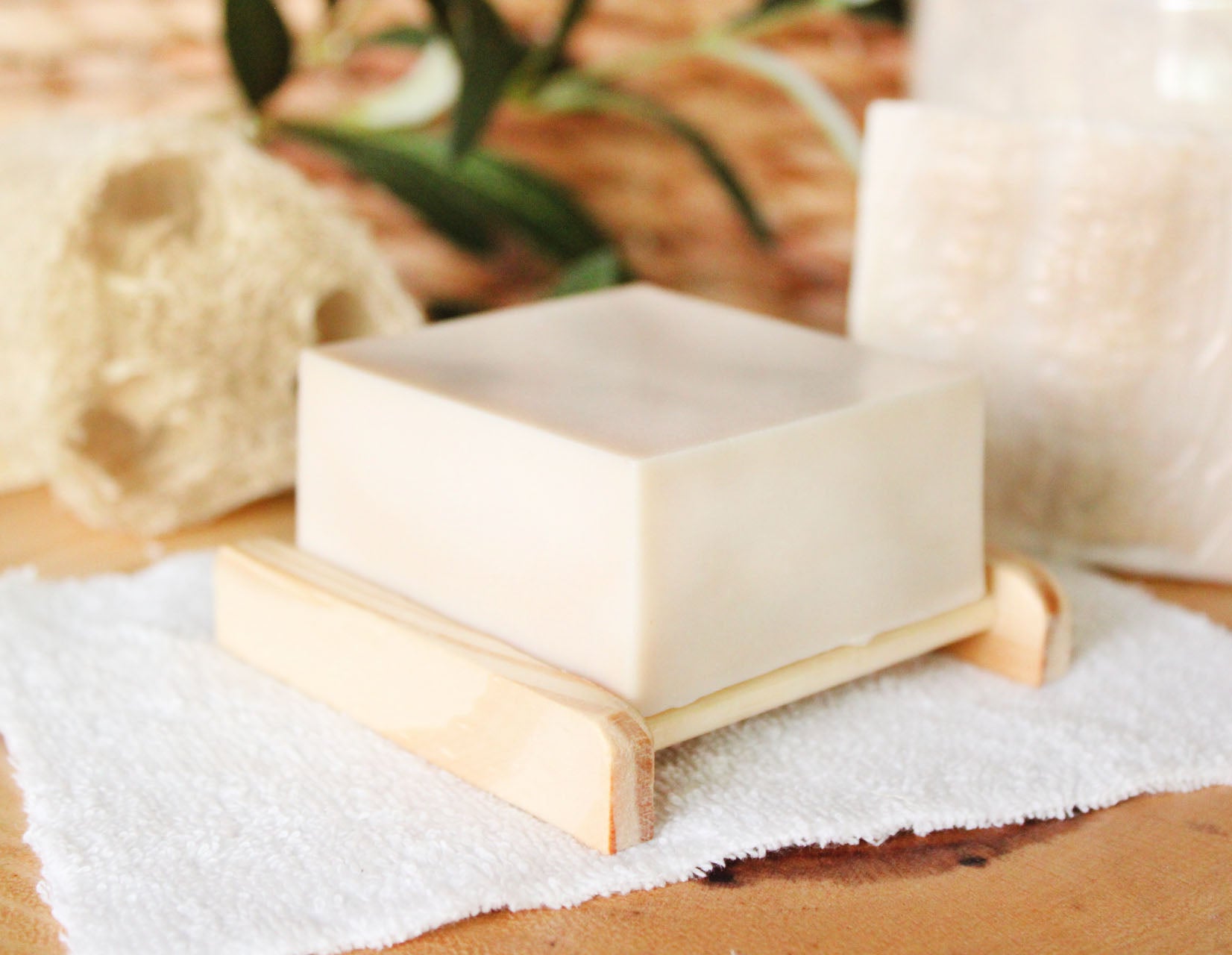 Coconut Shea Loofah Soap with Shea Butter - 5.5oz