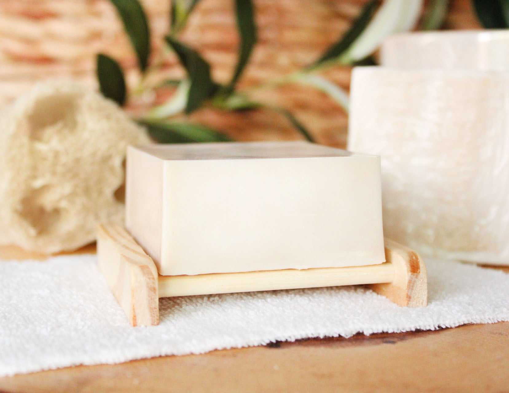 Coconut Shea Loofah Soap with Shea Butter - 5.5oz