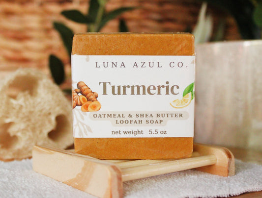 Turmeric Loofah Soap Bar with Oatmeal and Shea Butter - 5.5oz