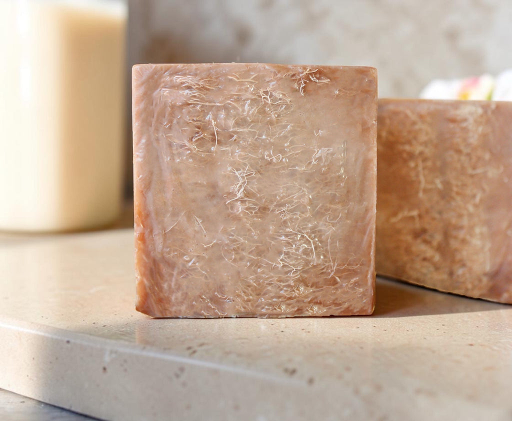 Vanilla Oak Goat Milk Loofah Soap Bar - 5.5oz
