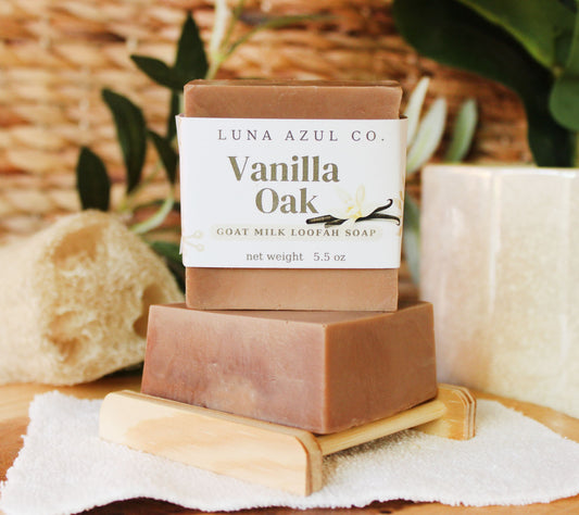 Vanilla Oak Loofah Soap with Goat Milk - 5.5oz
