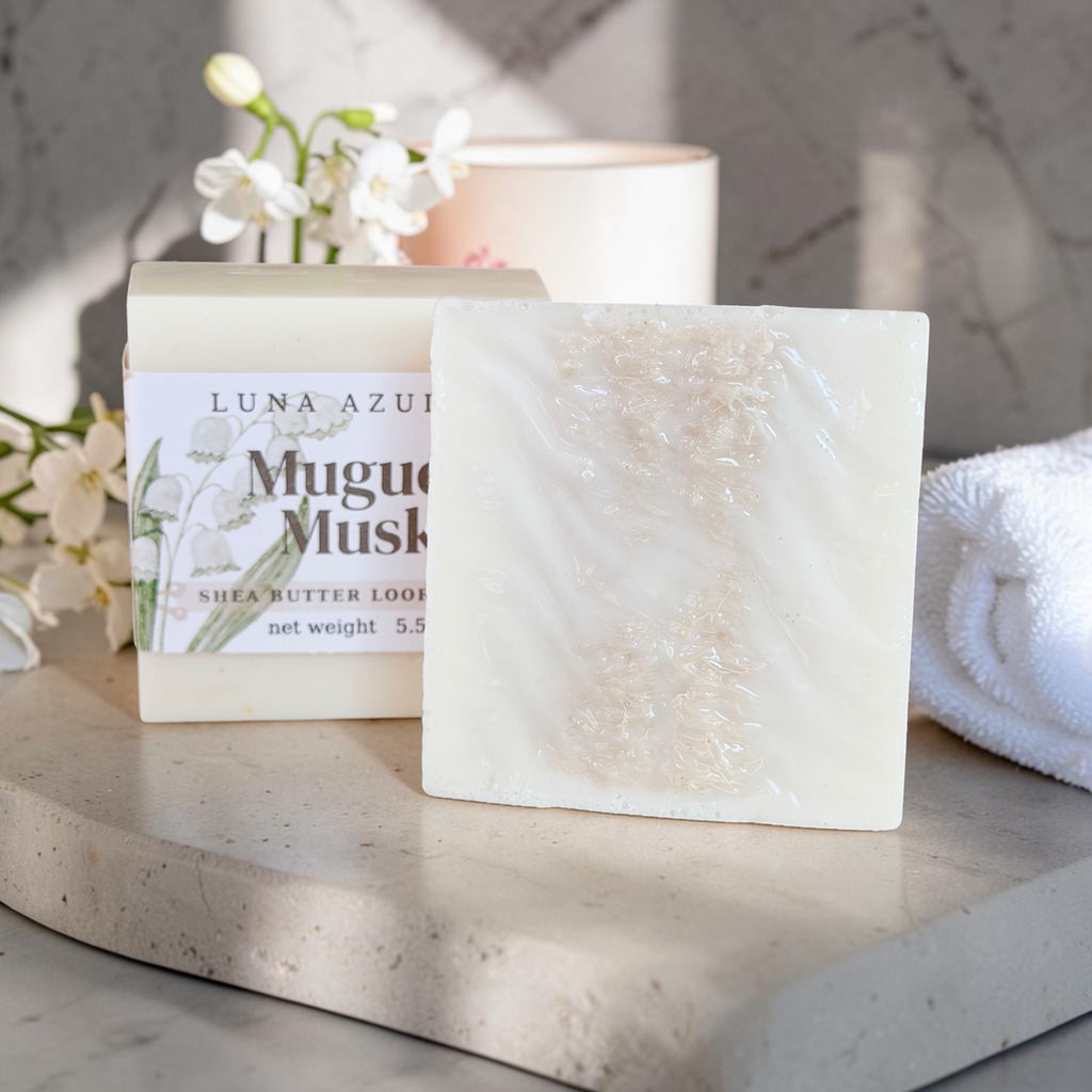 Muguet Musk Shea Butter Loofah Soap Bar - 5.5oz