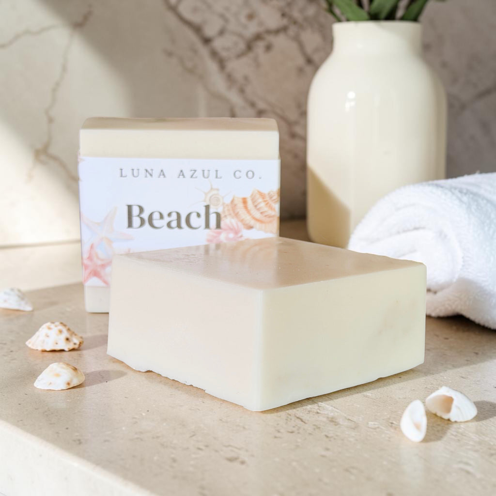 Beach Shea Butter Loofah Soap Bar - 5.5oz