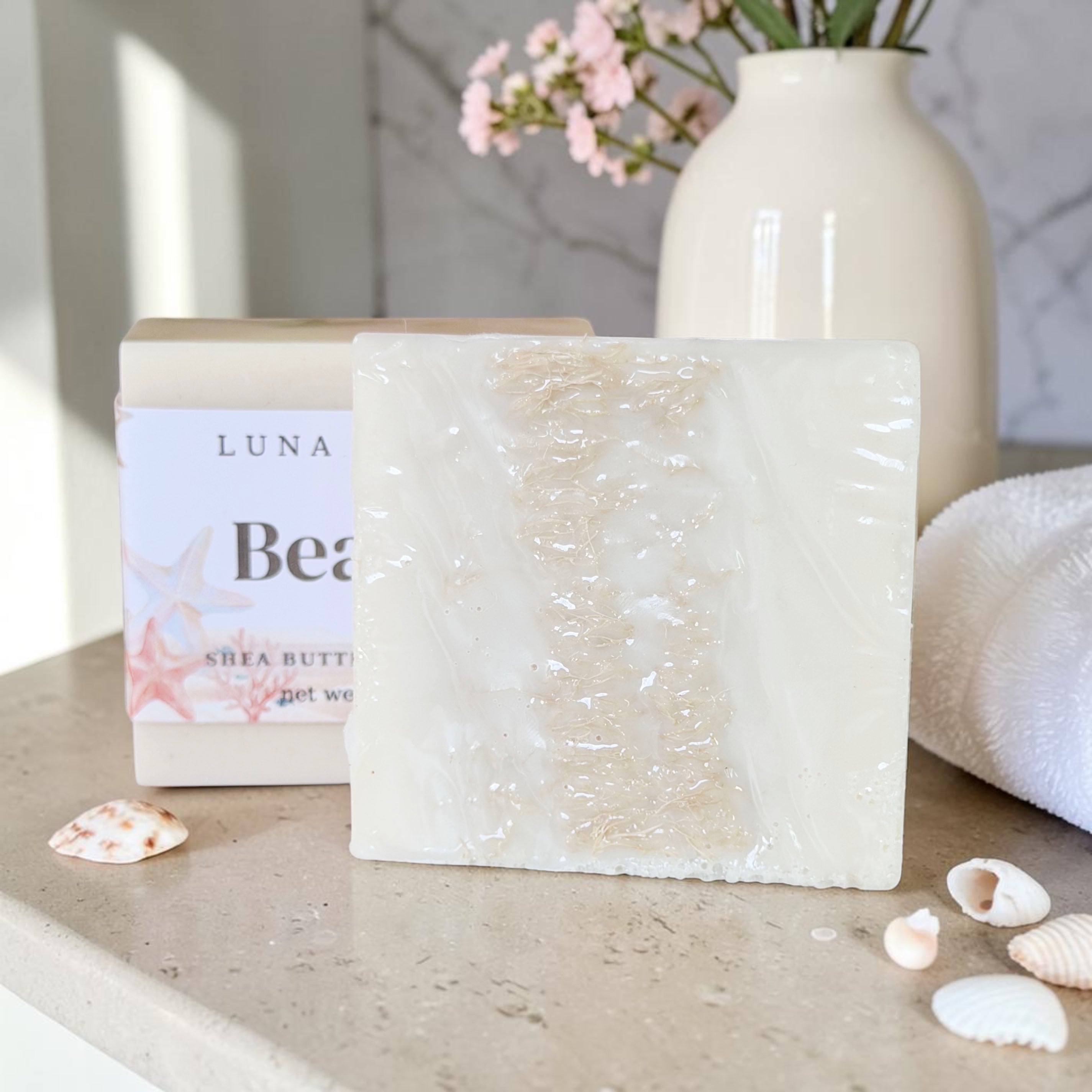 Beach Shea Butter Loofah Soap Bar - 5.5oz