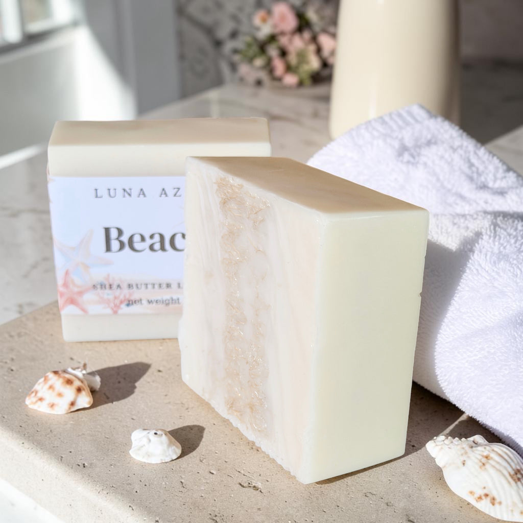 Beach Shea Butter Loofah Soap Bar - 5.5oz