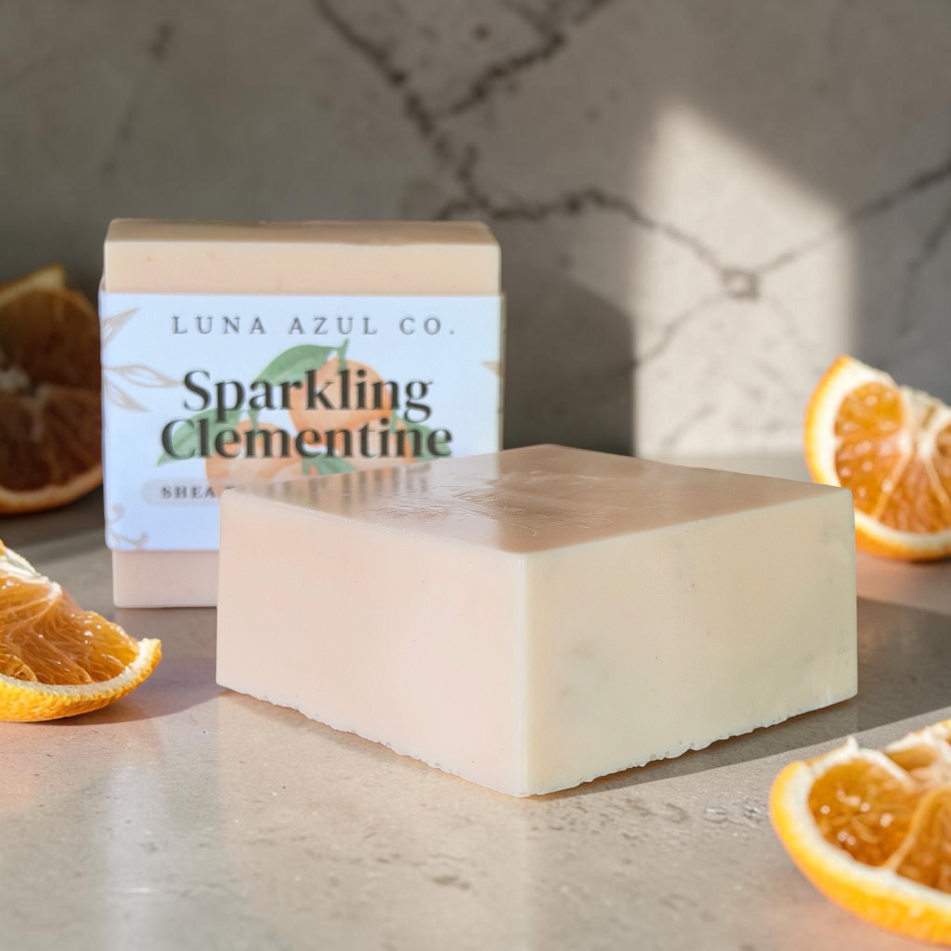 Sparkling Clementine Shea Butter Loofah Soap Bar  - 5.5oz