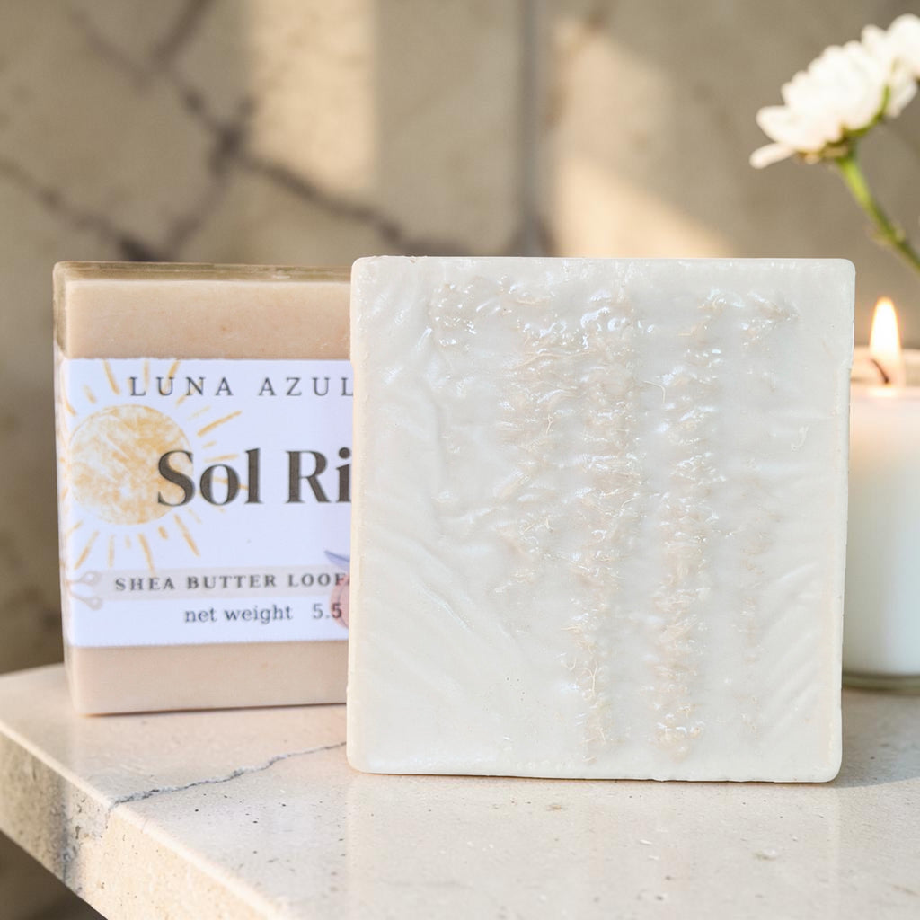 Sol Rio Shea Butter Loofah Soap Bar - 5.5oz
