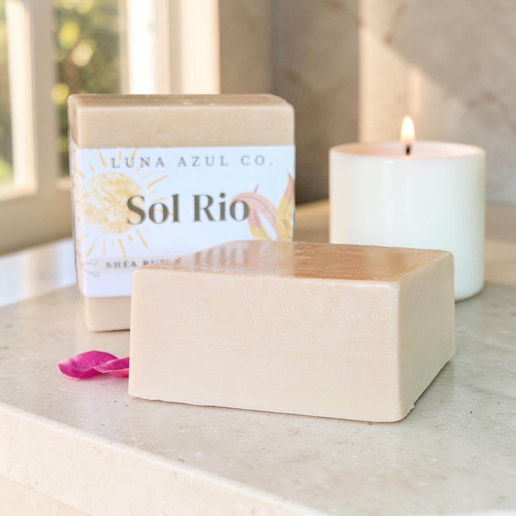 Sol Rio Shea Butter Loofah Soap Bar - 5.5oz