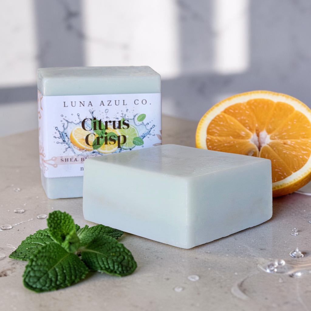 Citrus Crisp Shea Butter Loofah Soap Bar - 5.5oz