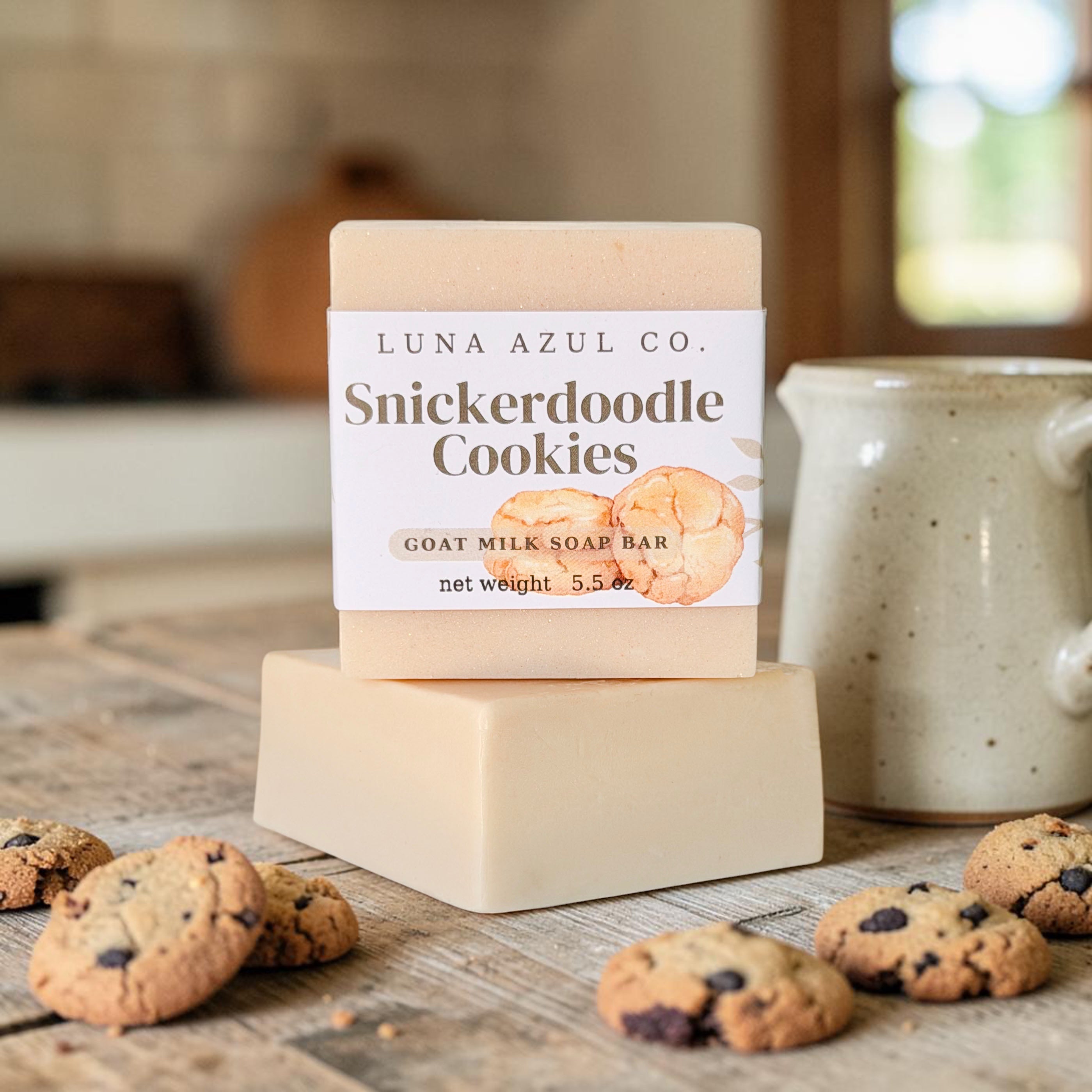 Snickerdoodle Cookies Goat Milk Loofah Soap Bar - 5.5oz