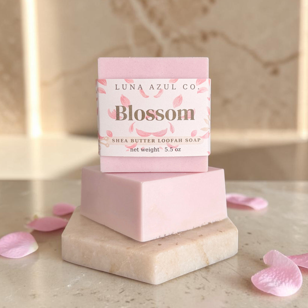 Blossom Shea Butter Loofah Soap Bar - 5.5oz