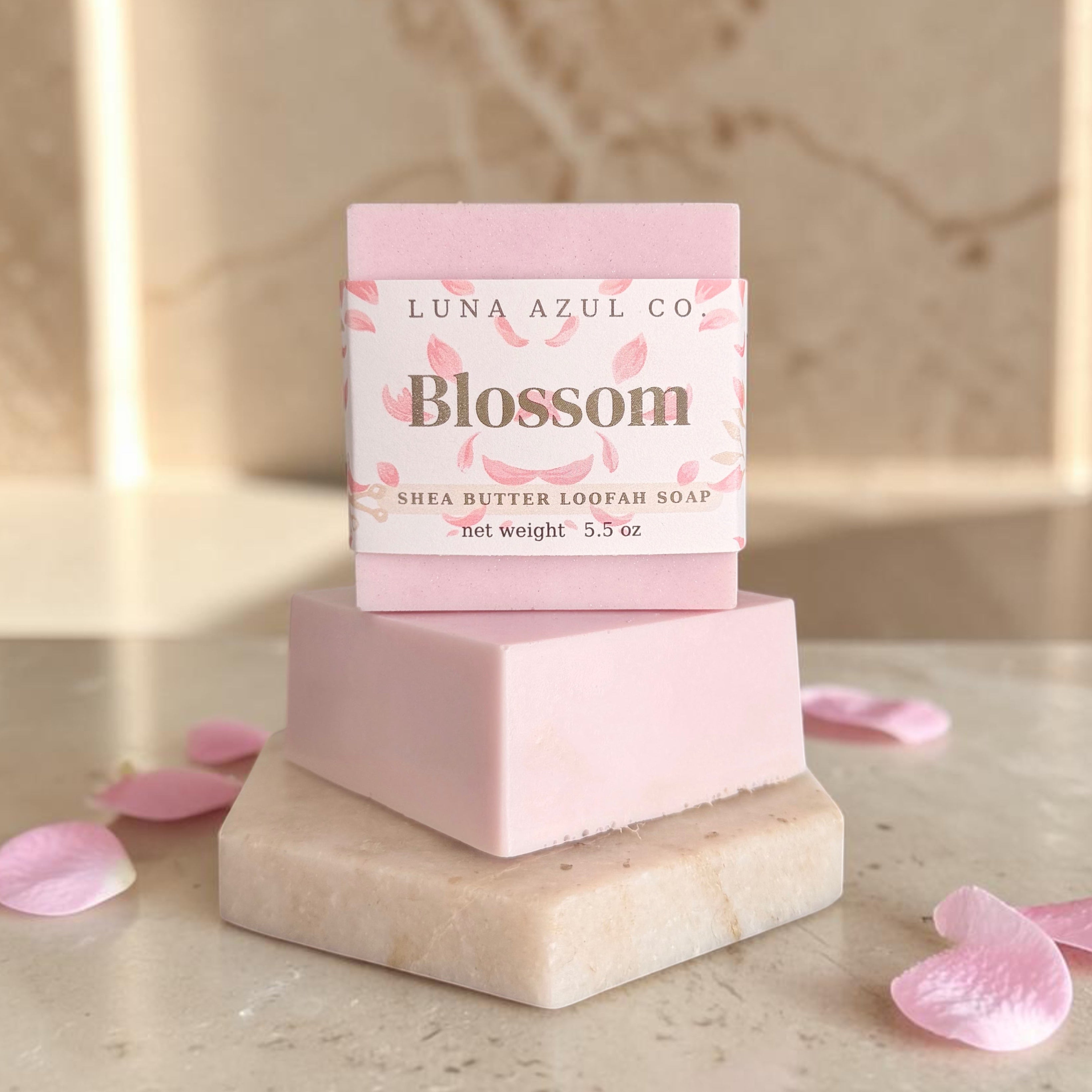 Blossom Shea Butter Loofah Soap Bar - 5.5oz