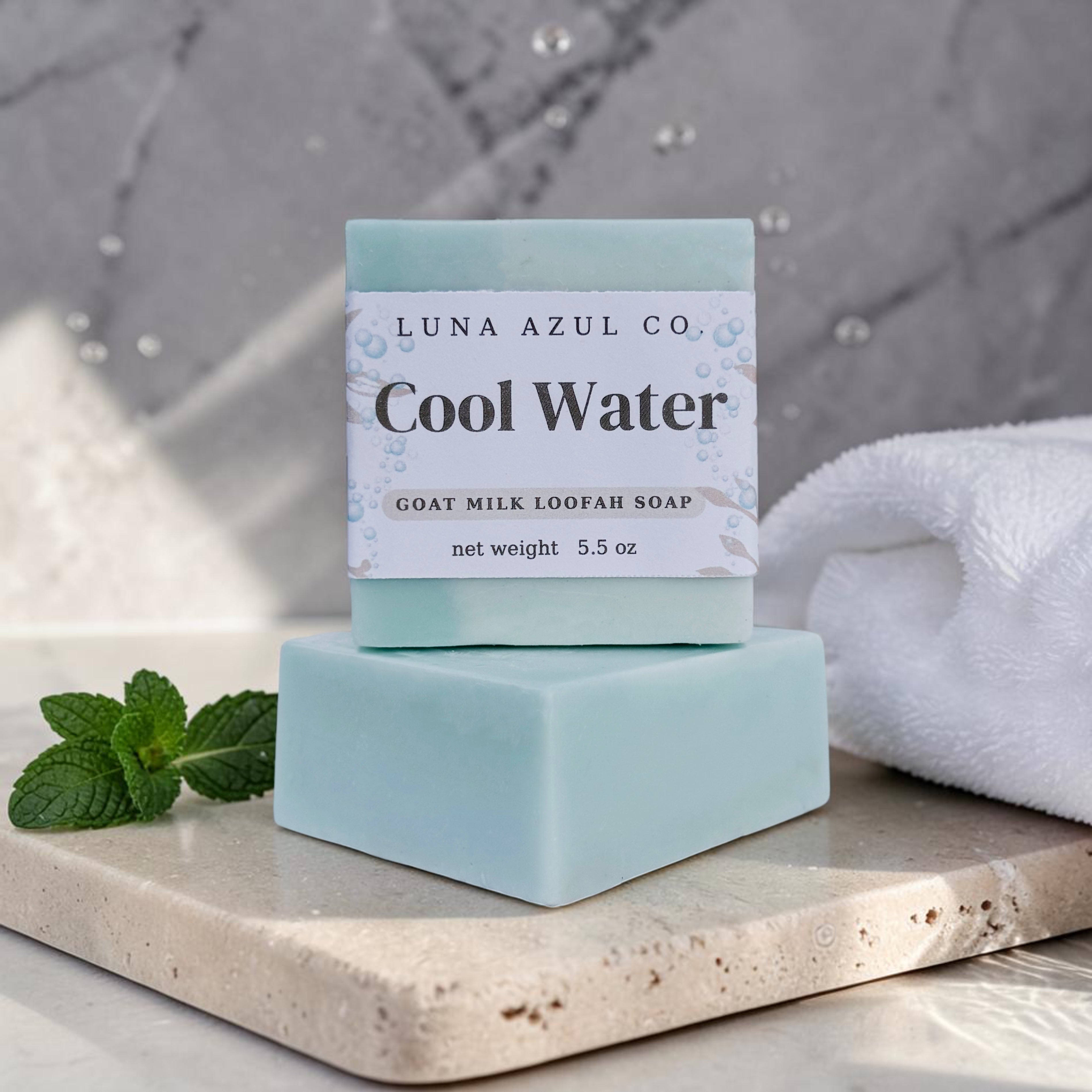 Cool Water Goat Milk Loofah Soap Bar - 5.5oz