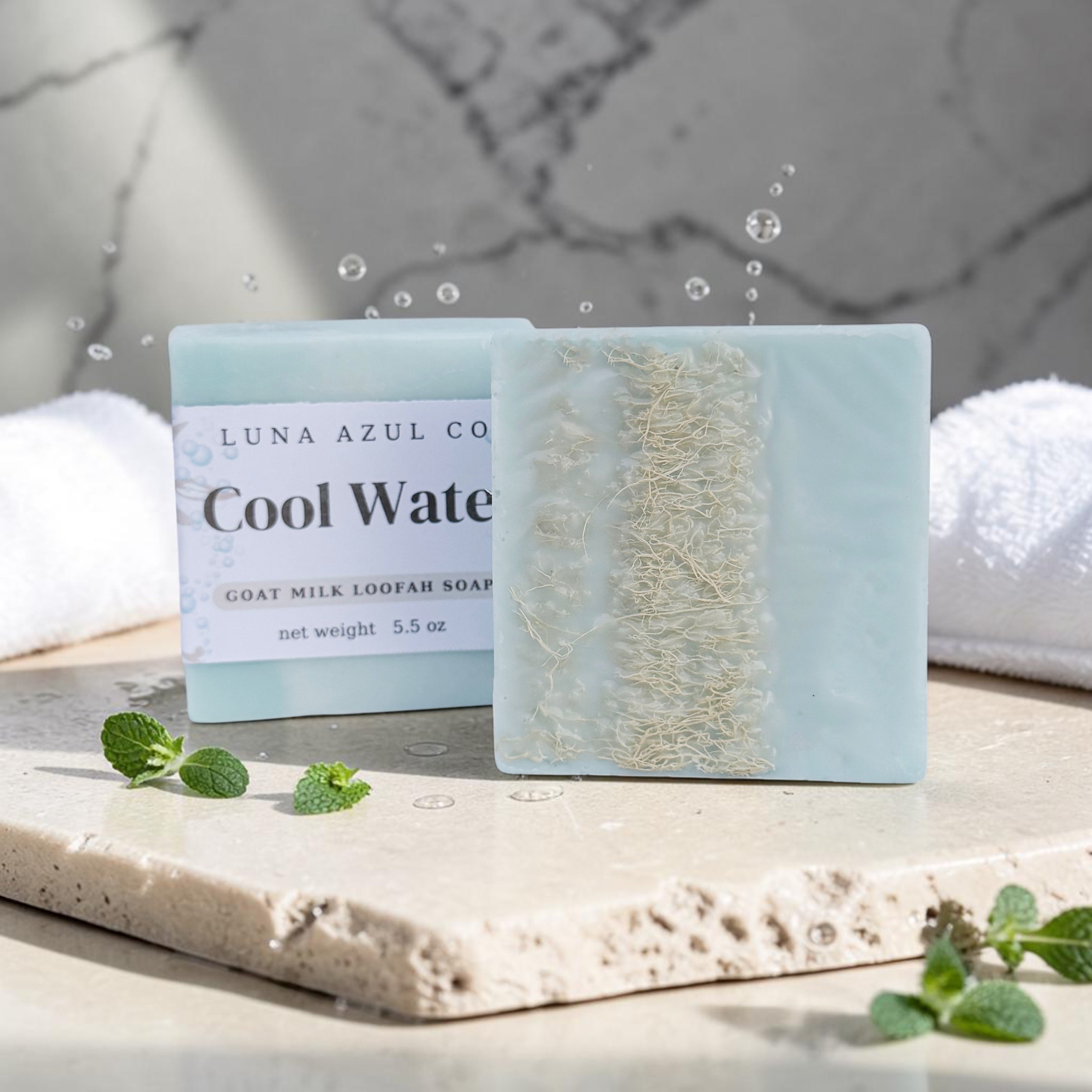 Cool Water Goat Milk Loofah Soap Bar - 5.5oz