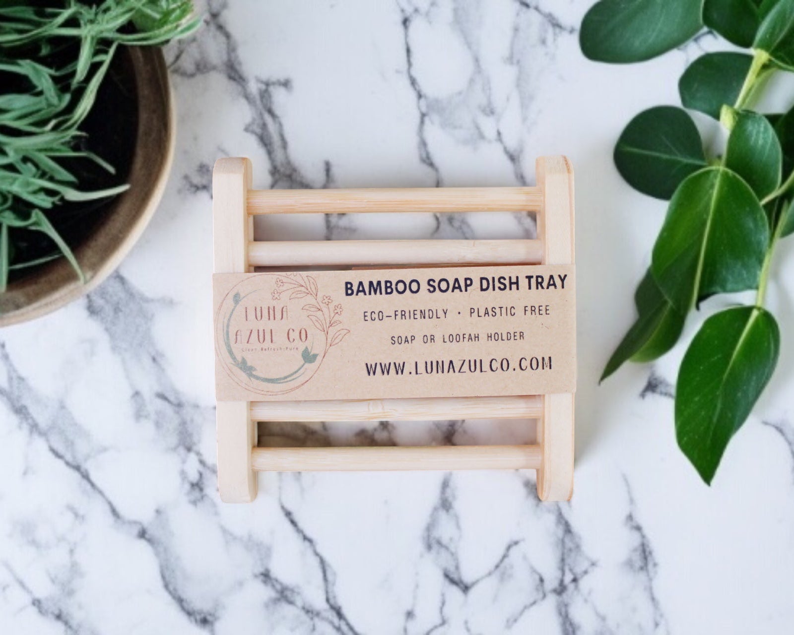 Bamboo Soap Dish Tray - Small