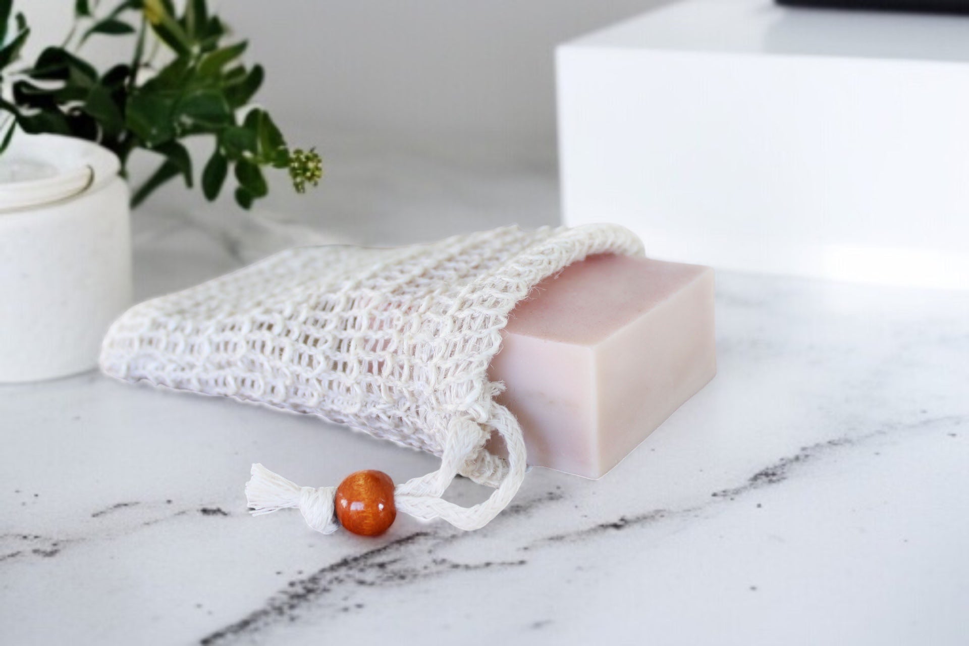 Sisal Soap Saver Pouch Bag
