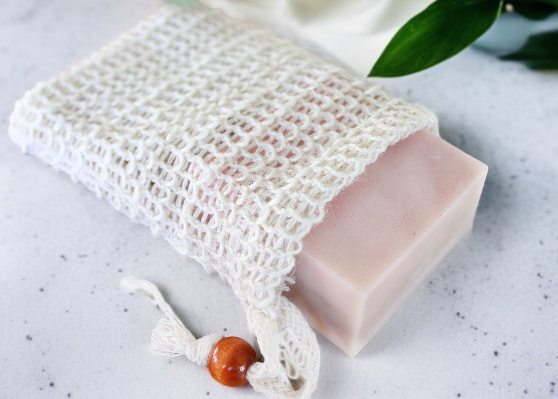 Sisal Soap Saver Pouch Bag