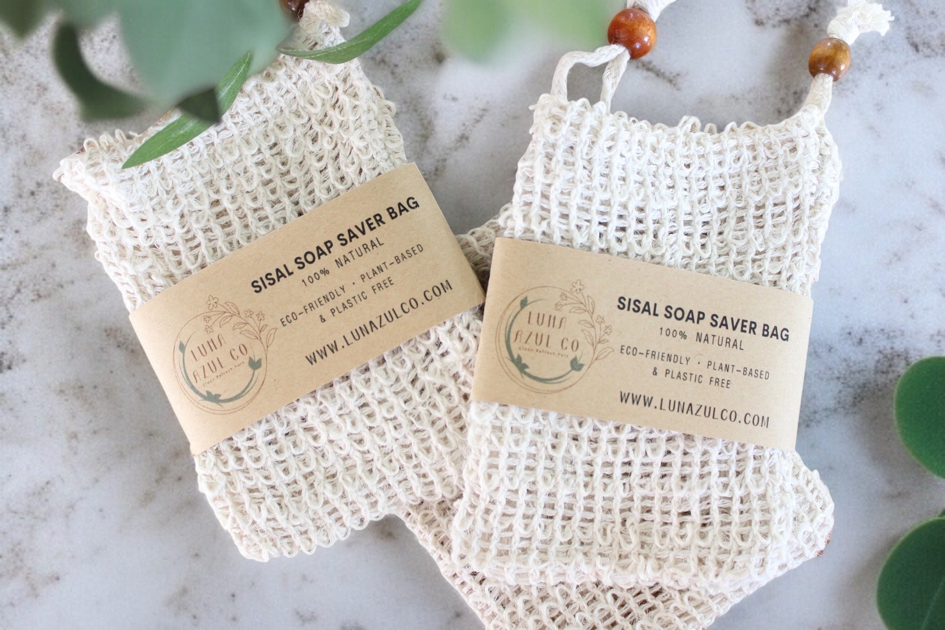 Sisal Soap Saver Pouch Bag